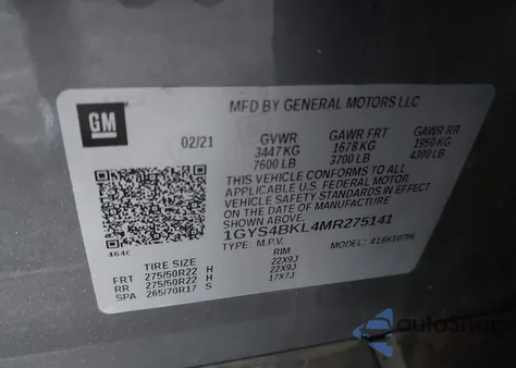 2021 Cadillac Escalade 4Wd Premium Luxury from USA, damaged, VIN 1GYS4BKL4MR275141